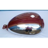 PALIVOVÁ NÁDRŽ - ČERVENÁ/CHROM - JAWA 300CL + MODEL 42